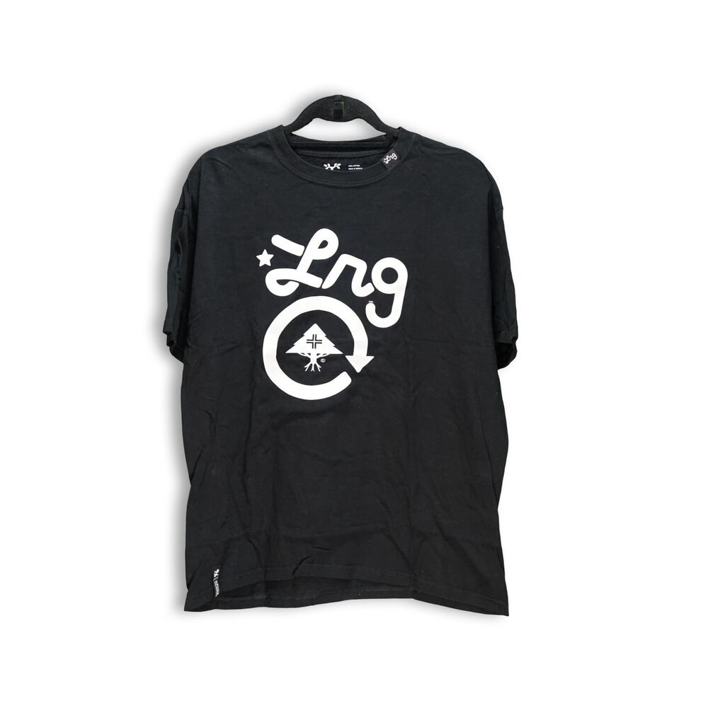 LRG Tree Print LOGO Black Shirt in Large by LRG
